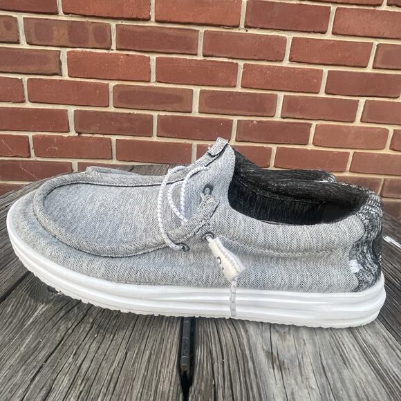 Hey Dude Wally Free Galaxy Gray Men’s Size 9 Slip On Loafers Casual Shoes - Picture 7 of 12
